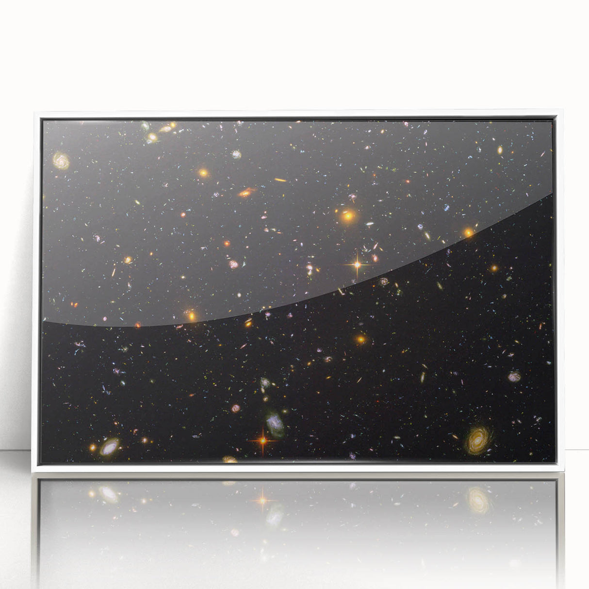 Deep Space Galaxy Cluster Art - Cosmic Starry Night Wall Decor