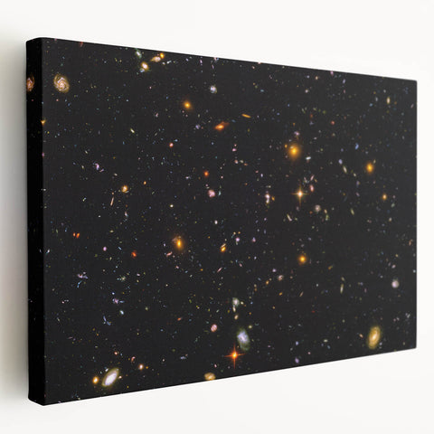 Deep Space Galaxy Cluster Art - Cosmic Starry Night Wall Decor