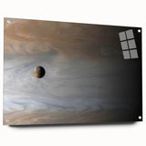 Planet in Swirling Clouds Art - Cosmic Wall Decor for Space Enthusiasts