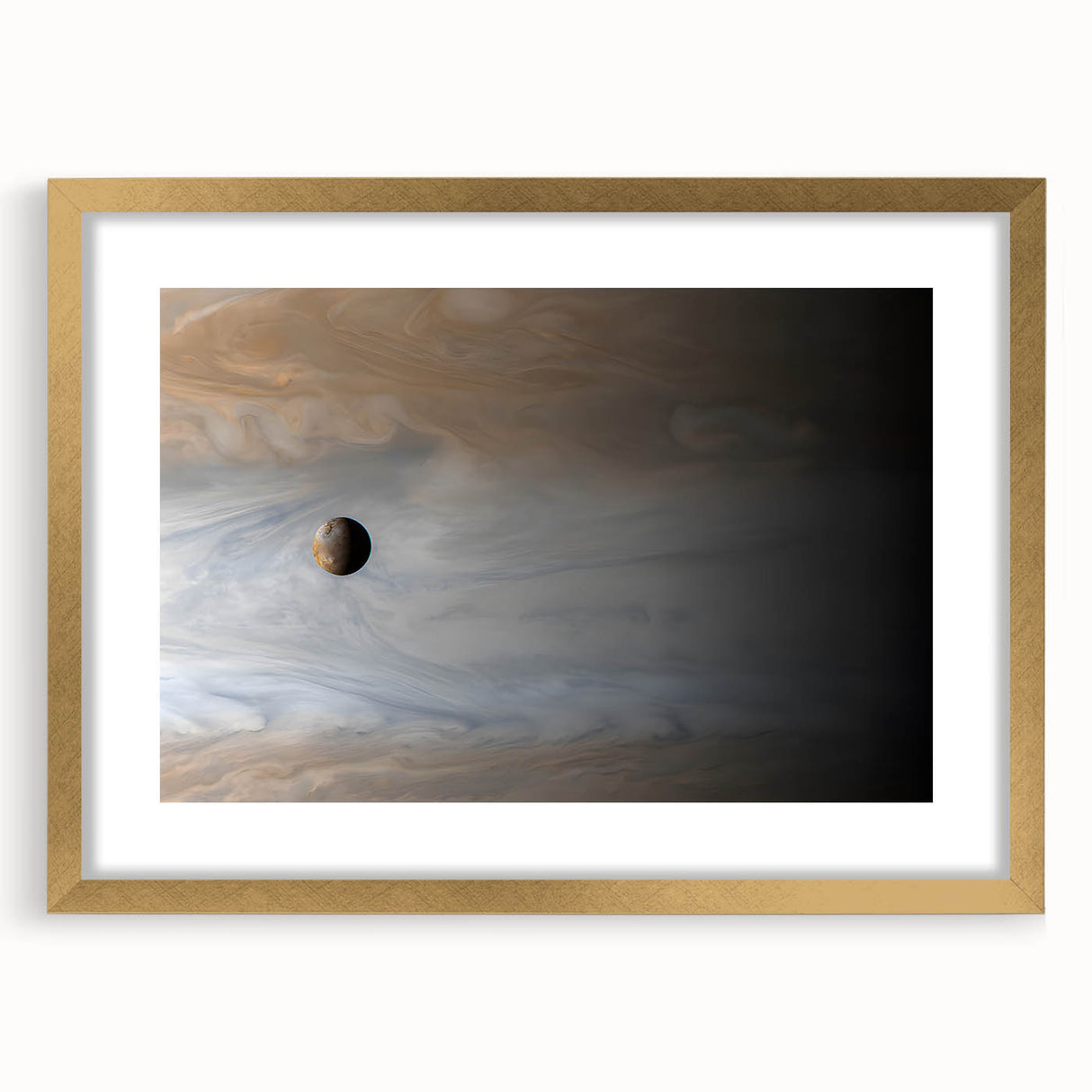 Planet in Swirling Clouds Art - Cosmic Wall Decor for Space Enthusiasts