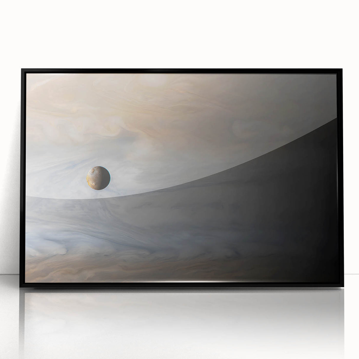 Planet in Swirling Clouds Art - Cosmic Wall Decor for Space Enthusiasts