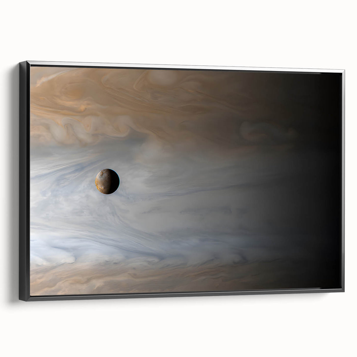 Planet in Swirling Clouds Art - Cosmic Wall Decor for Space Enthusiasts