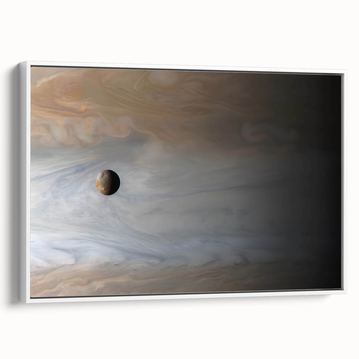 Planet in Swirling Clouds Art - Cosmic Wall Decor for Space Enthusiasts