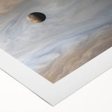 Planet in Swirling Clouds Art - Cosmic Wall Decor for Space Enthusiasts