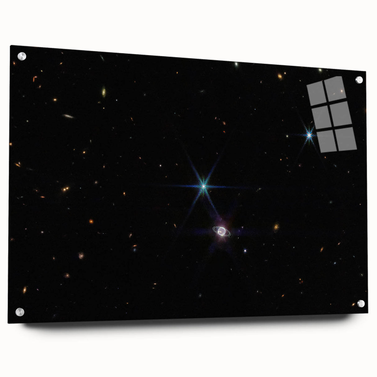 Stellar Rings and Starry Cosmos Art - Cosmic Wall Decor for Space Lovers