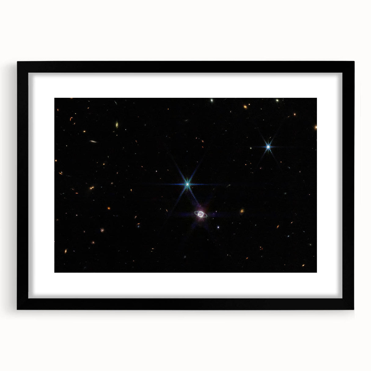 Stellar Rings and Starry Cosmos Art - Cosmic Wall Decor for Space Lovers