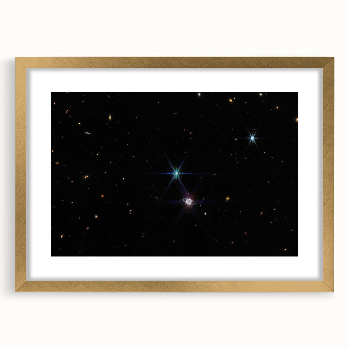 Stellar Rings and Starry Cosmos Art - Cosmic Wall Decor for Space Lovers