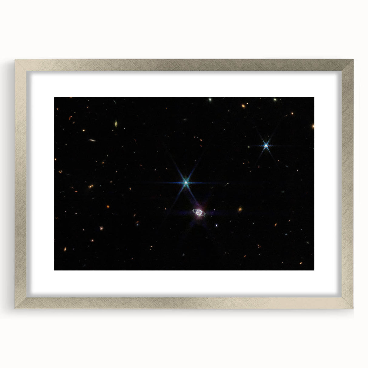Stellar Rings and Starry Cosmos Art - Cosmic Wall Decor for Space Lovers