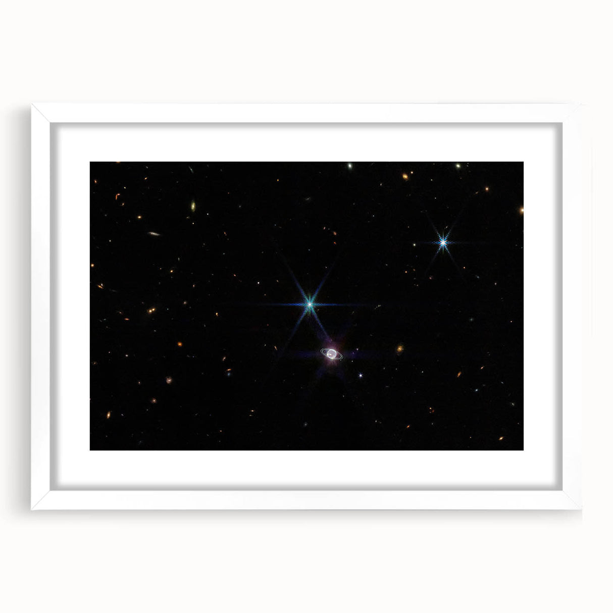 Stellar Rings and Starry Cosmos Art - Cosmic Wall Decor for Space Lovers