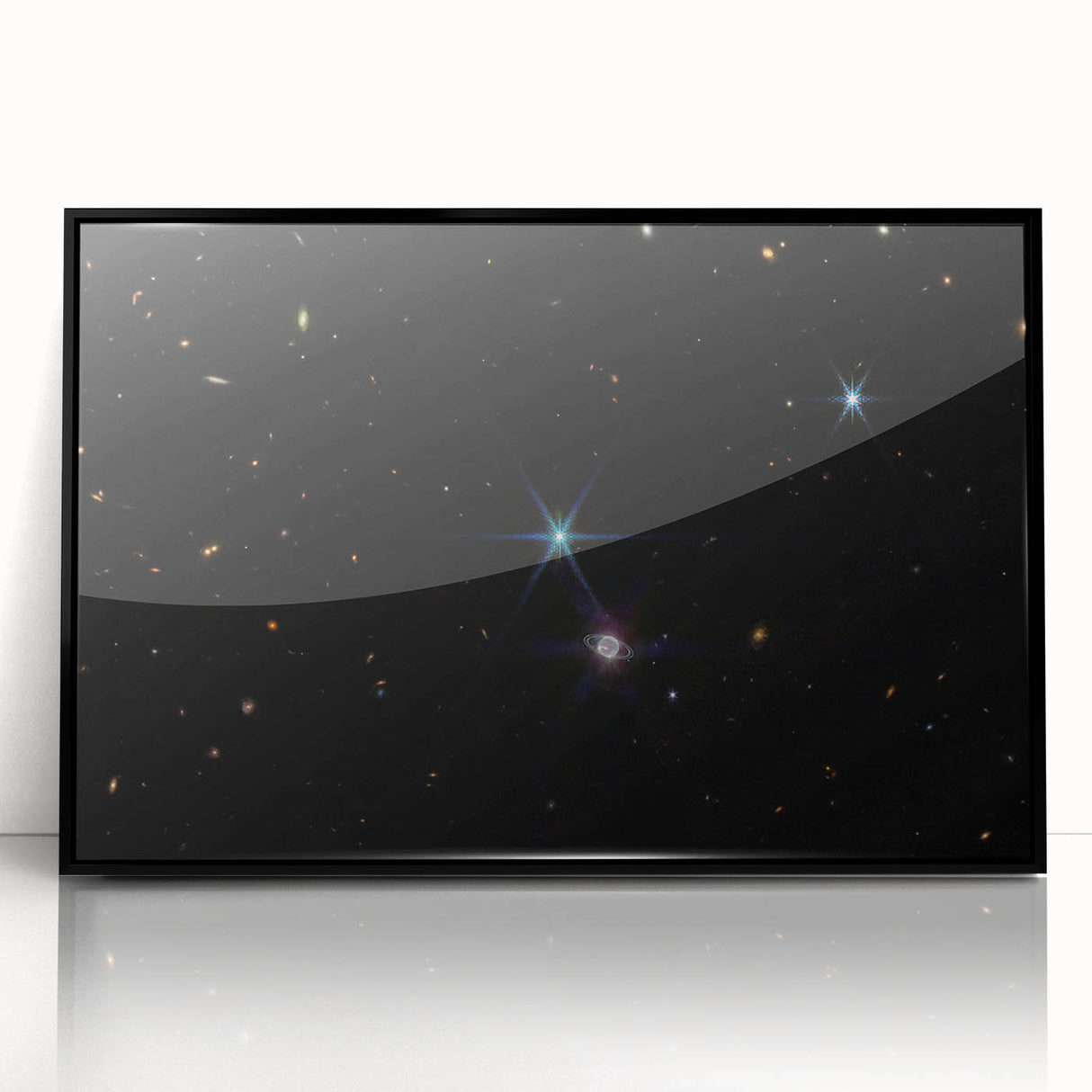 Stellar Rings and Starry Cosmos Art - Cosmic Wall Decor for Space Lovers