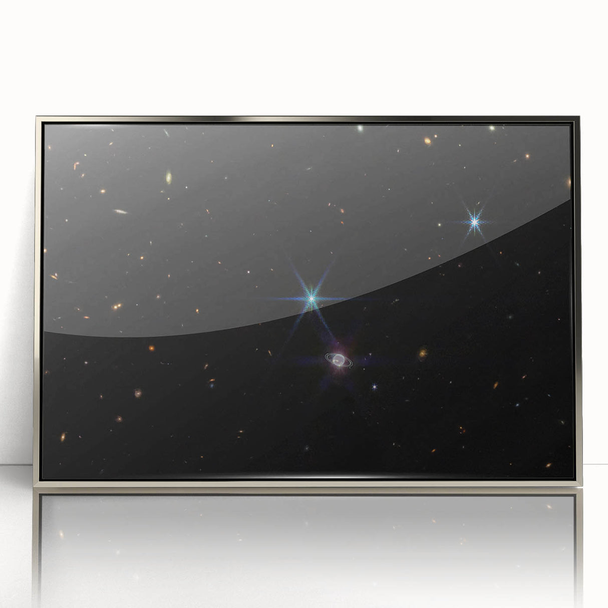 Stellar Rings and Starry Cosmos Art - Cosmic Wall Decor for Space Lovers