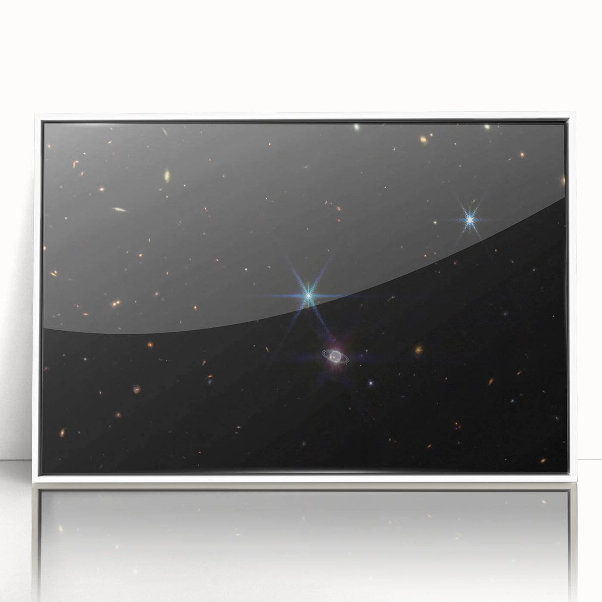 Stellar Rings and Starry Cosmos Art - Cosmic Wall Decor for Space Lovers