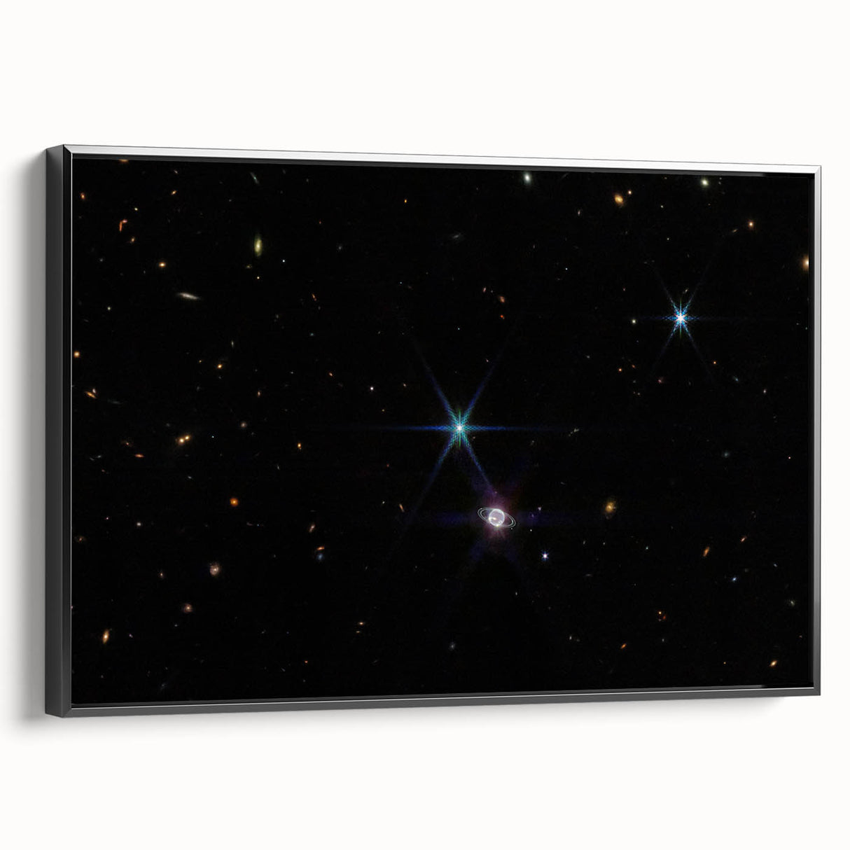 Stellar Rings and Starry Cosmos Art - Cosmic Wall Decor for Space Lovers