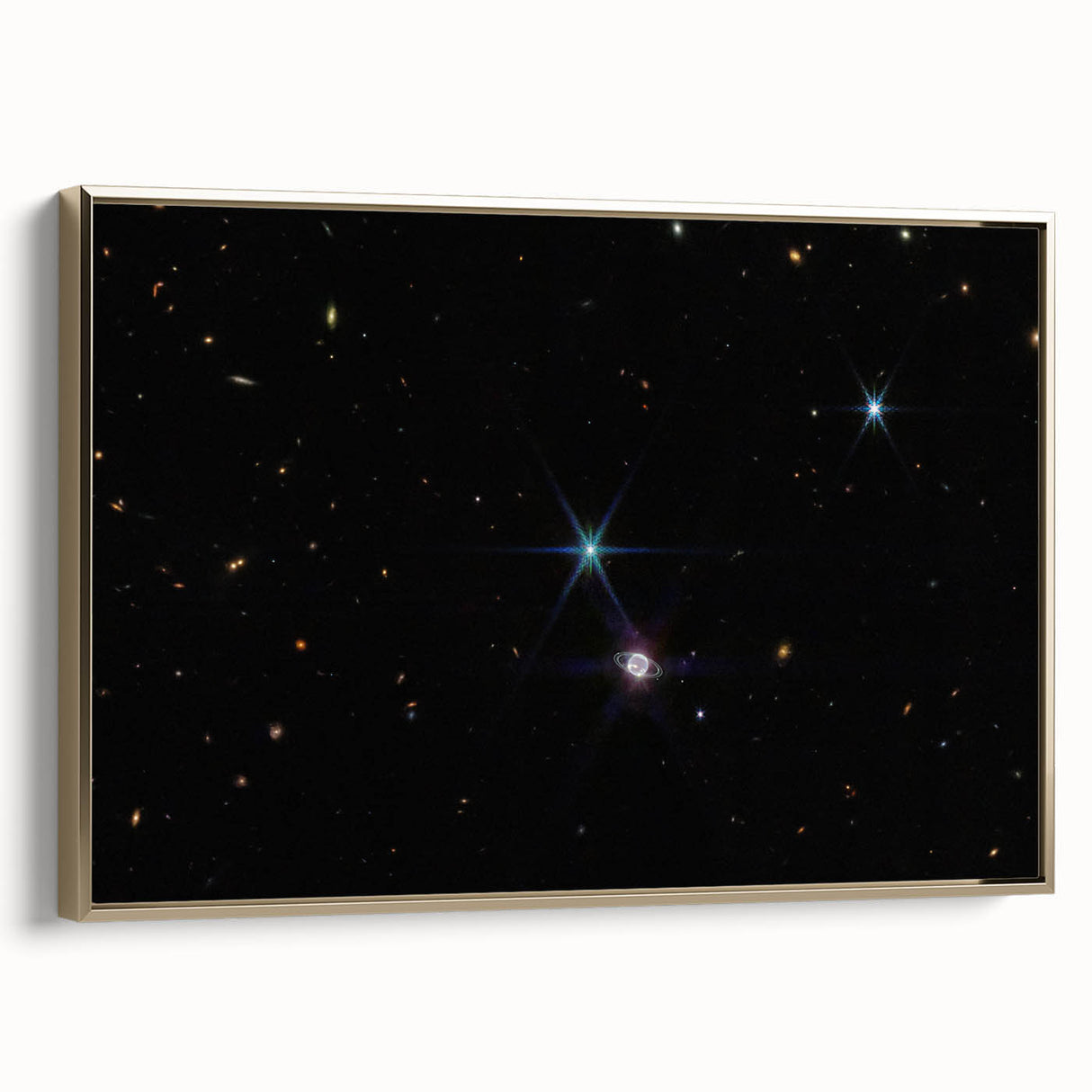 Stellar Rings and Starry Cosmos Art - Cosmic Wall Decor for Space Lovers
