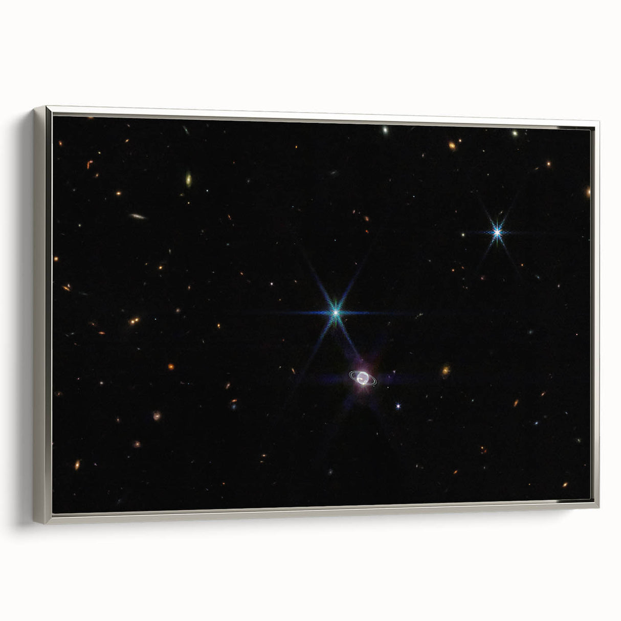 Stellar Rings and Starry Cosmos Art - Cosmic Wall Decor for Space Lovers
