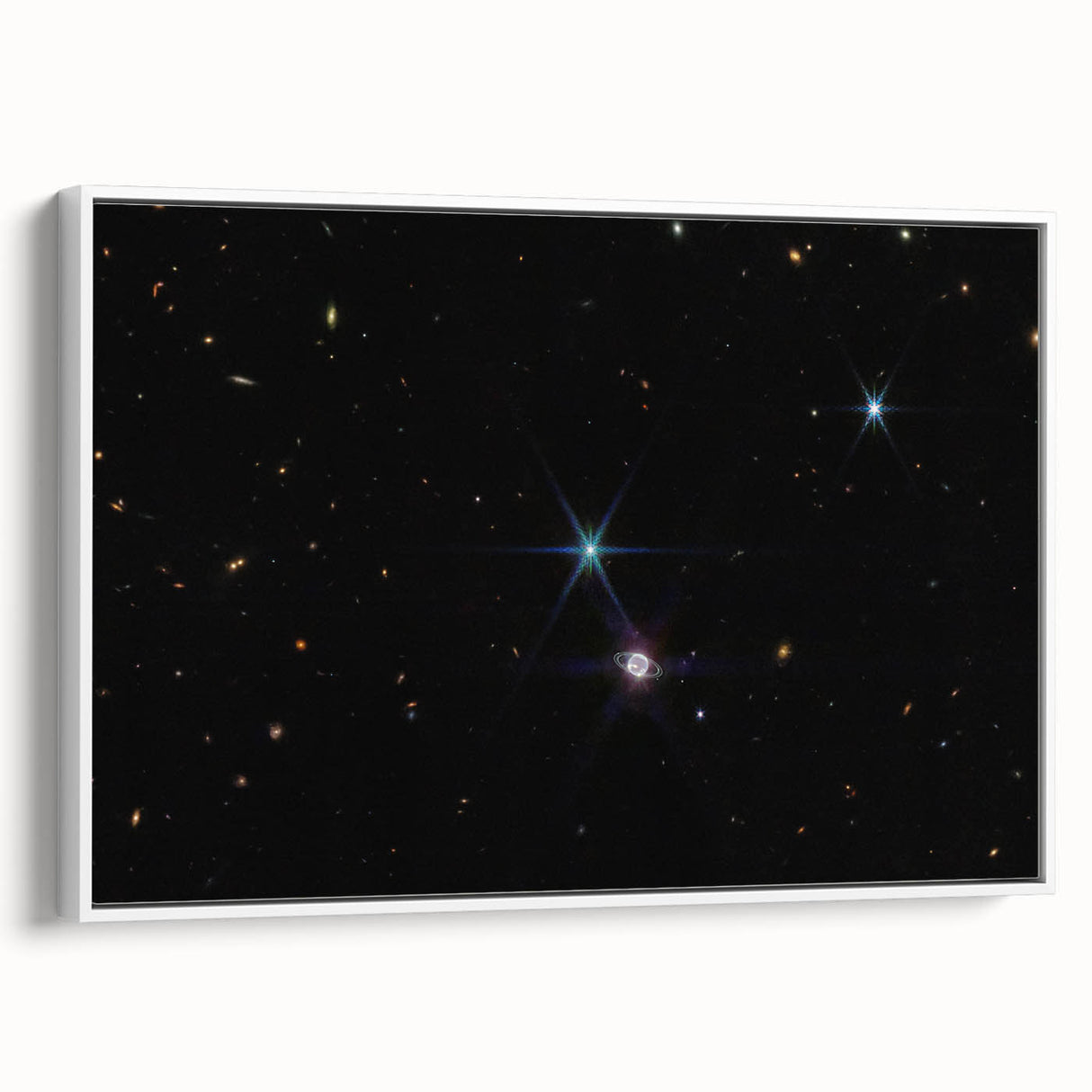Stellar Rings and Starry Cosmos Art - Cosmic Wall Decor for Space Lovers