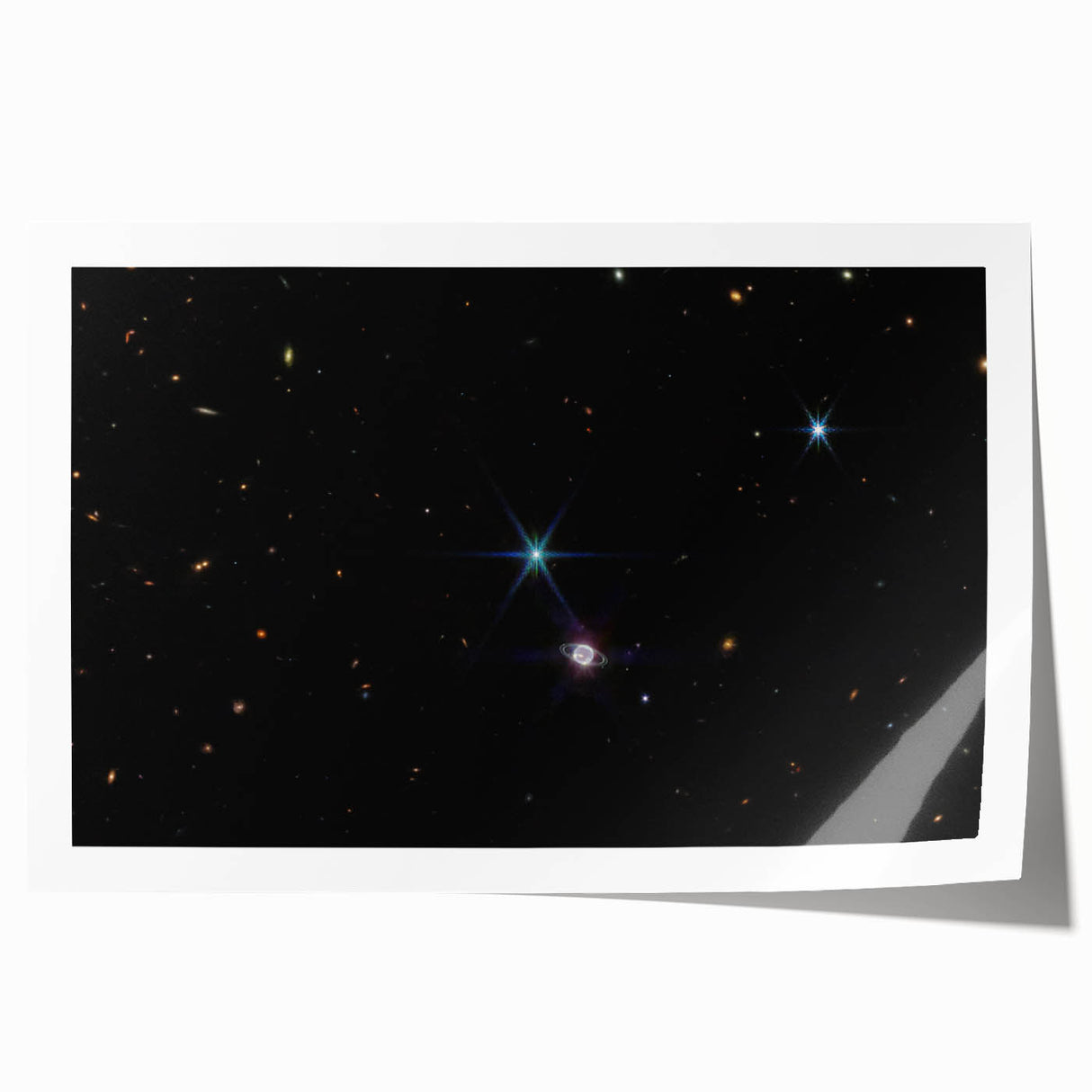 Stellar Rings and Starry Cosmos Art - Cosmic Wall Decor for Space Lovers