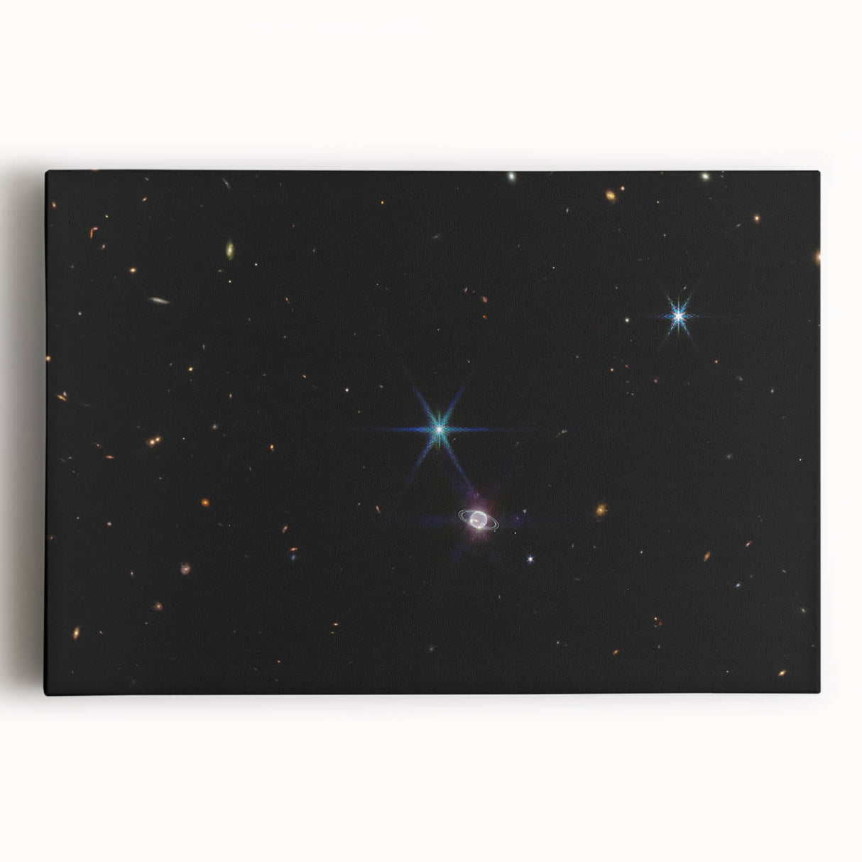 Stellar Rings and Starry Cosmos Art - Cosmic Wall Decor for Space Lovers