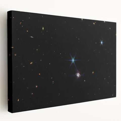 Stellar Rings and Starry Cosmos Art - Cosmic Wall Decor for Space Lovers