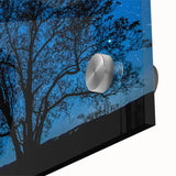 Starry Night Tree Silhouette Art - Cosmic Sky Wall Decor for Nature Lovers