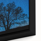 Starry Night Tree Silhouette Art - Cosmic Sky Wall Decor for Nature Lovers