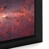 Red Galactic Nebula Wall Art - Cosmic Starry Sky Decor for Home