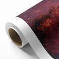 Red Galactic Nebula Wall Art - Cosmic Starry Sky Decor for Home