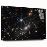 Starry Galaxy Wall Art - Deep Space Galaxy Cluster Astronomy Decor