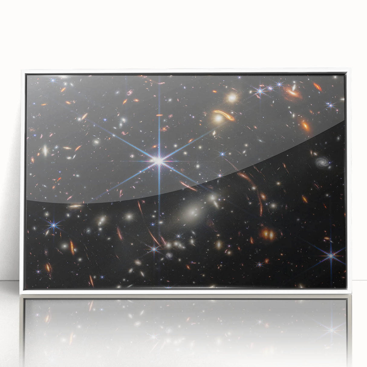 Starry Galaxy Wall Art - Deep Space Galaxy Cluster Astronomy Decor
