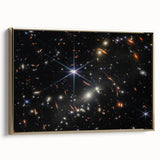 Starry Galaxy Wall Art - Deep Space Galaxy Cluster Astronomy Decor
