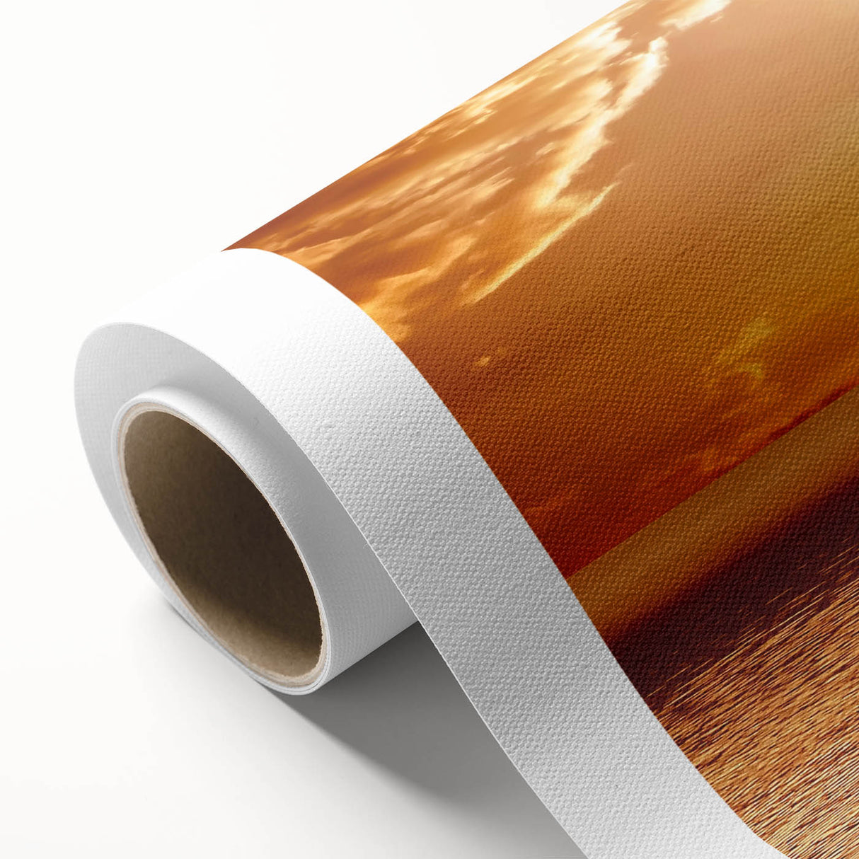Golden Sunset Over Ocean – Stunning Sun Wall Art on Canvas or Acrylic