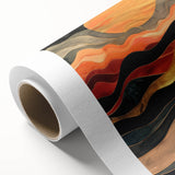 Modern Abstract Sun Art – Elegant Sun Wall Art with Earthy Tones