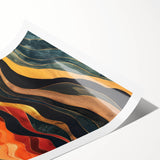 Modern Abstract Sun Art – Elegant Sun Wall Art with Earthy Tones