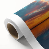 Colorful Sunset Over Lake – Vibrant Sun Wall Art with Reflective Water