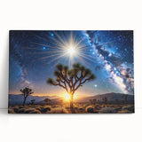 Desert Night Sky and Sun – Cosmic Sun Wall Art with Milky Way View