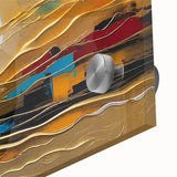 Abstract Golden Sun – Dynamic Sun Wall Art with Warm and Bold Colors