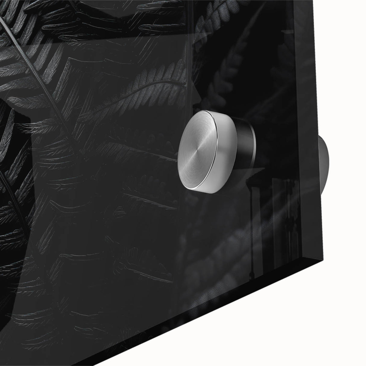 Close-up of a transparent acrylic glass piece showcasing intricate details and reflections, ideal for modern home decor and artistic displays. High-quality craftsmanship enhances visual appeal.
