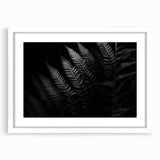 White T-frame photo frame with a mat, displaying a vibrant artwork, ideal for home decor or gallery use, enhancing any interior space with its modern design.