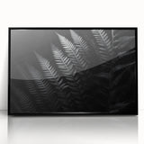 Framed black acrylic display showcasing a sleek, modern design with a glossy finish, ideal for contemporary home decor or office settings, emphasizing elegance and sophistication.