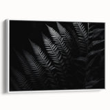 Framed white canvas showcasing an abstract landscape design, featuring a minimalist aesthetic with vibrant colors, ideal for modern home decor. The side view highlights the canvas' sleek profile and sturdy frame, perfect for adding a contemporary touch to any space.
