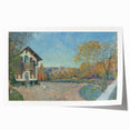 Rolled print of Alfred Sisley's impressionistic floral scene in soft pastels.