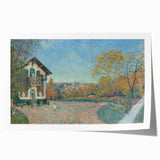 Rolled print of Alfred Sisley's impressionistic floral scene in soft pastels.
