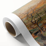 Art deco style poster featuring muted pastel colors on rolled canvas, suitable as nursery wall art or dining room decor.