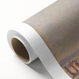 Art Deco poster of a tranquil river scene in pastel shades, printed on rolled canvas, ideal for nursery wall art.