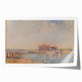 Extra large rolled print of Alfred Sisley's impressionist floral painting in soft pastel shades.