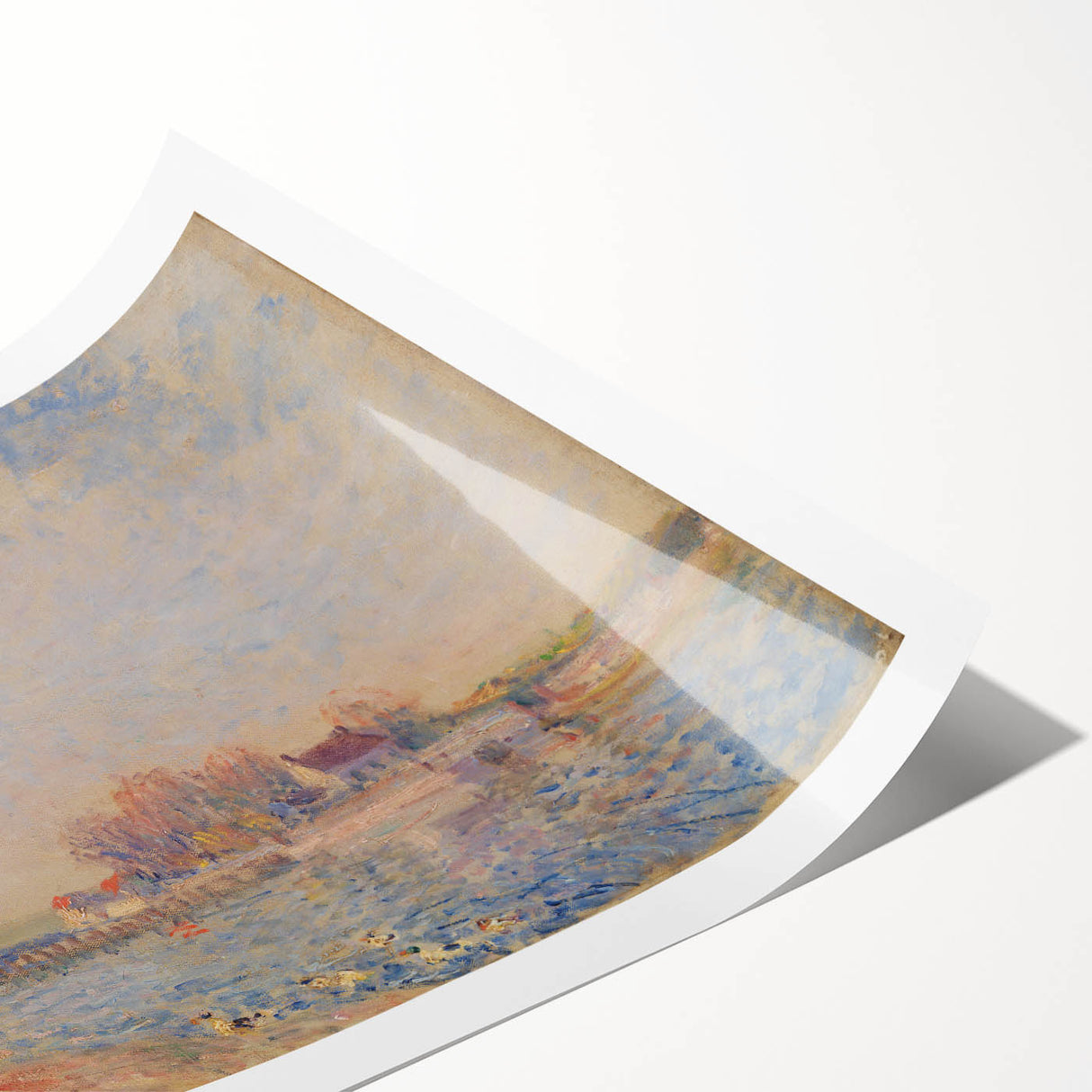 Extra large wall art featuring line art flowers in muted earth tones on a rolled canvas, ideal for large living room decor.