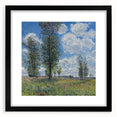 Extra large abstract art print featuring textured, colorful art in a black frame, ideal for living room decor.