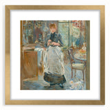 Extra large abstract art print featuring textured strokes in neutral tones, framed in gold, ideal for living room decor.