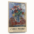 Acrylic print of a Camille Pissarro painting, featuring soft pastel colors in an impressionist style.
