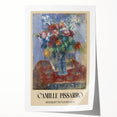 Rolled print of Camille Pissarro's impressionist floral scene in soft green and yellow tones, ideal for dining room wall art.
